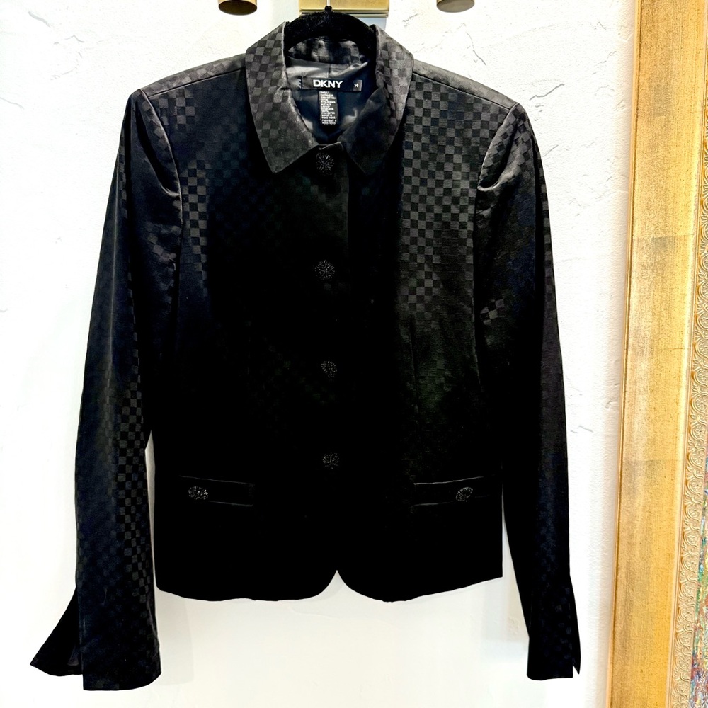 DKNY Women's Elegant Black Evening Jacket Blazer